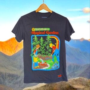 Magical Garden Funny Shirt by Stephen Rhodes sz S